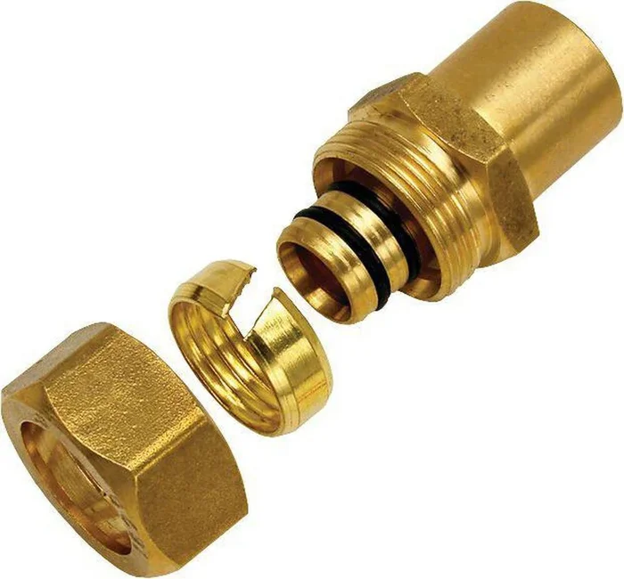 1 in. Compression x Socket Weld Brass Adapter