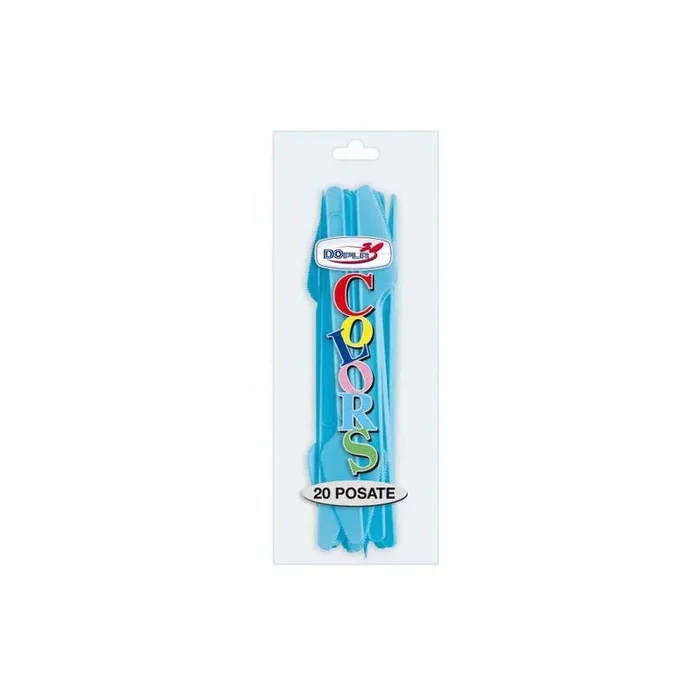 20 COLTELLO MONOUSO TURCHESE