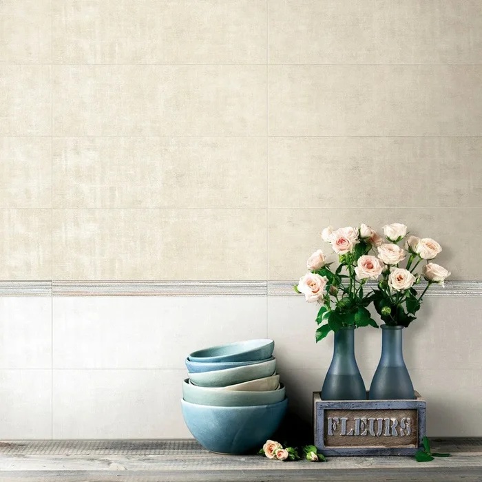 Anthology Crema – Rivestimento Bagno Effetto Cemento 20×60