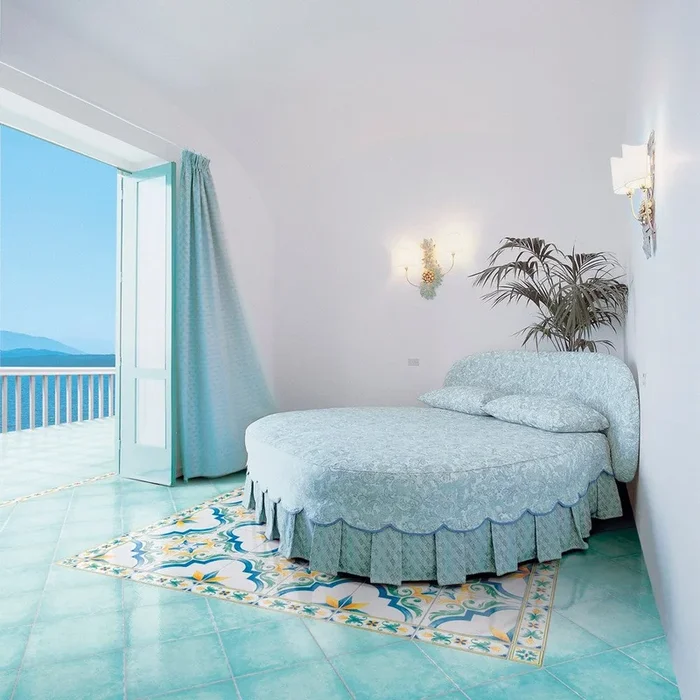 Antiche Riggiole Napoletane Acquamarina – Gres Porcellanato Azzurro 22×22 Stile Maioliche vietresi