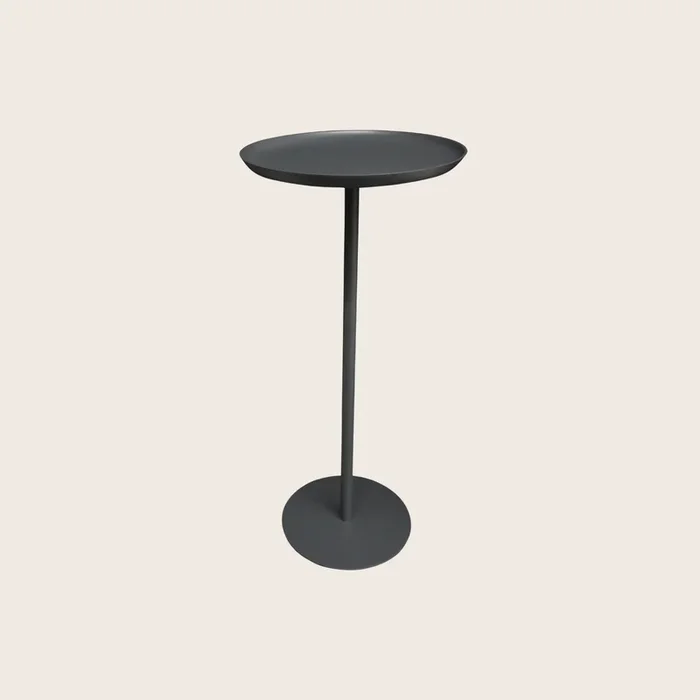 Antonio Lupi Lino 2 Tavolino di design 36 cm H.78,5 in Cristalplant Matita Goffrato