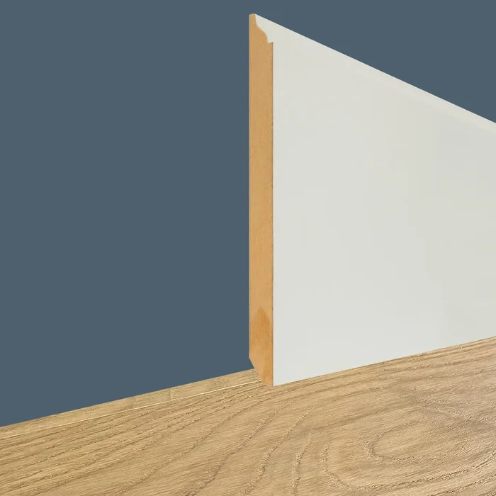 battiscopa altissimo in fibra di legno Queen ELIZABETH 200X16mm LACCATO bianco RAL 9010 o grezzo