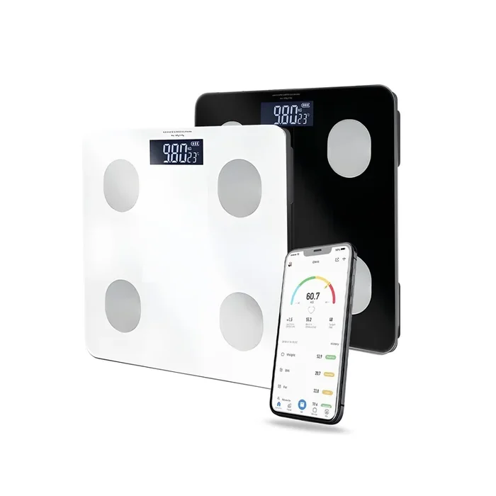 Bilancia Digitale Smart 8 Profili in Vetro Temperato con Spegnimento Automatico