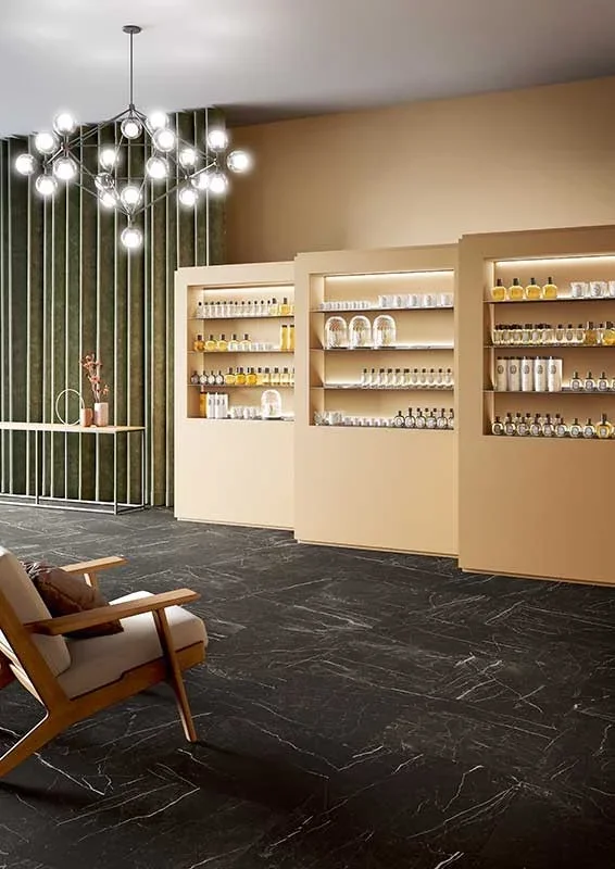 Blustyle Elite Pavimento Rivestimento Effetto Marmo 60×120 Cm 9,5 Mm Glossy Rettificato Dark Brown