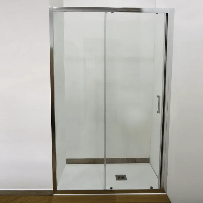 Box Doccia Scorrevole 140 Cm Giava “Style ” Argento Lucido/Vetro Trasparente