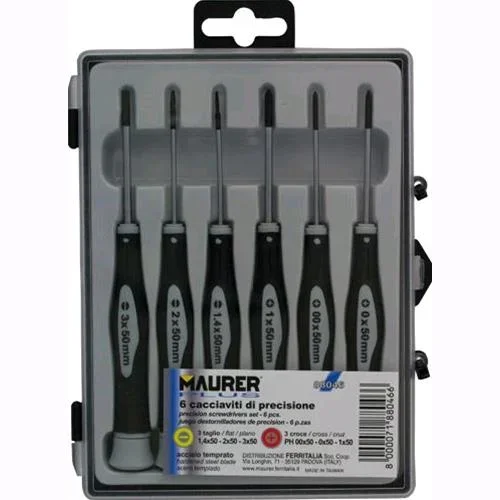 Cacciaviti di Precisione Professionali da Orologiaio in Serie 6 Pz Maurer