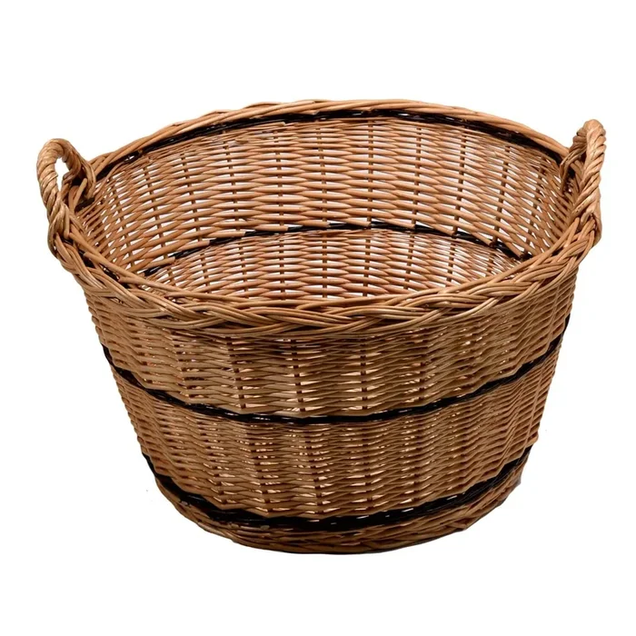 Cesta in Vimini con Manici ø58H31/38cm Europeo Batar