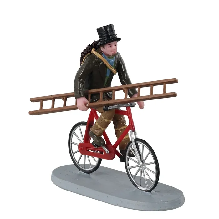 Chimney Sweep Bicycle Lemax