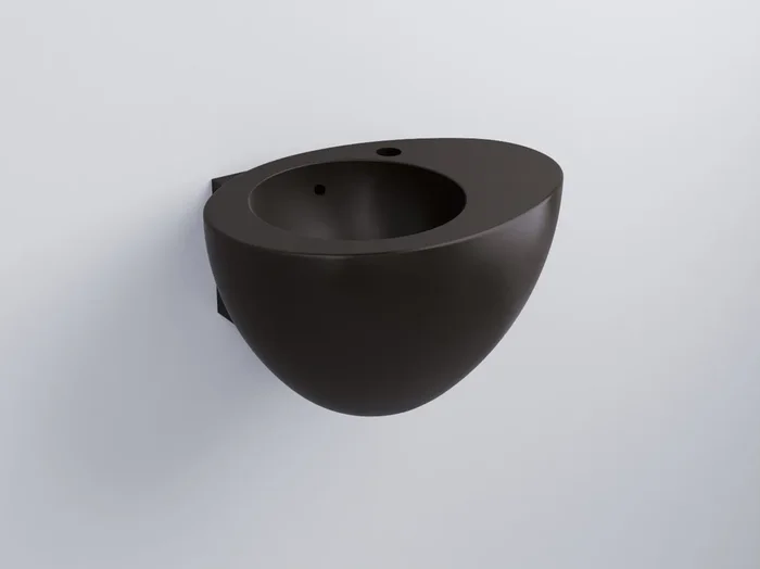 Cielo Le Giare lavabo sospeso 56×45 monoforo con troppopieno in ceramica lavagna