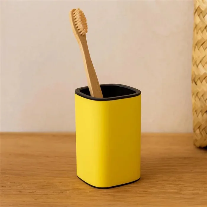 Colombo design Trenta B30410 Bicchiere Porta spazzolini da Appoggio Lemon Yellow