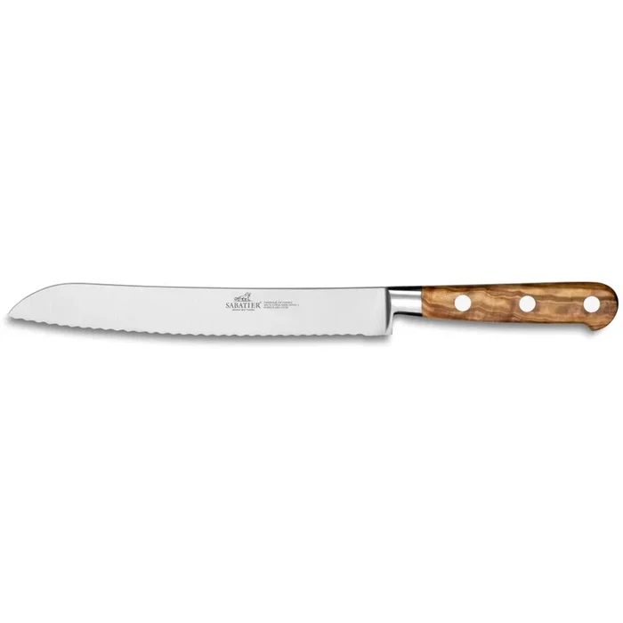 Coltello da pasticceria PROVENCAO 20 cm, rivetti in acciaio inox, marrone, Lion Sabatier