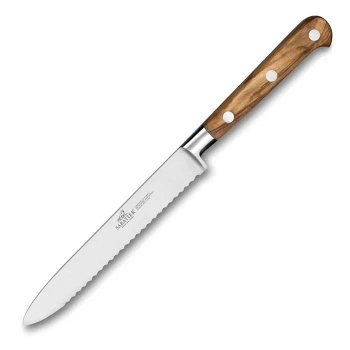 Coltello universale IDEAL PROVENCAO 12 cm, rivetti in acciaio inox, marrone, Lion Sabatier
