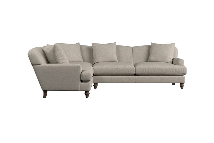 Deni Large Left Hand Corner Sofa – Brera Linen Natural