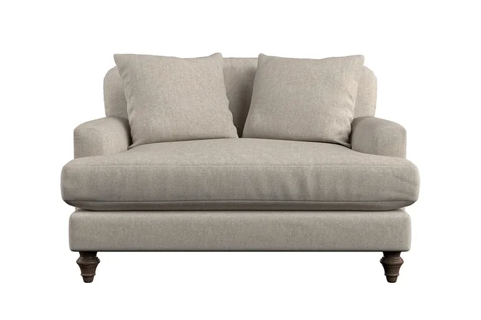 Deni Love Seat – Brera Linen Natural