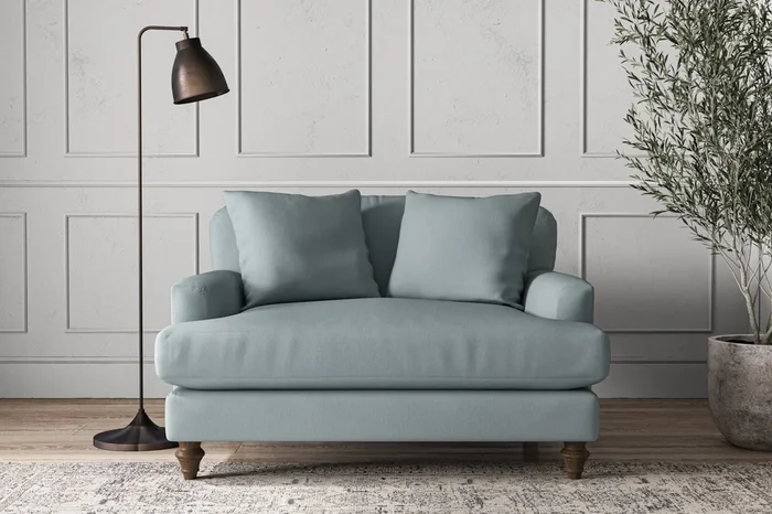 Deni Love Seat – Recycled Cotton Horizon