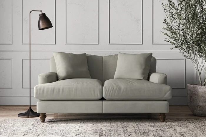 Deni Small Sofa – Brera Linen Smoke