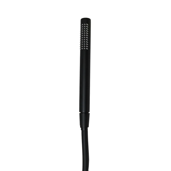 Elliot Kit Doccetta tonda con flessibile e presa acqua ottone nero opaco