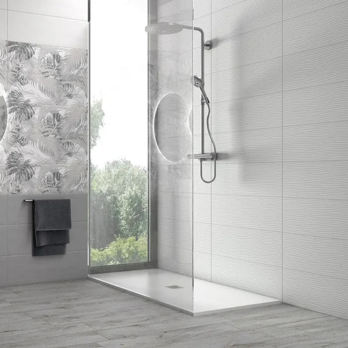 Essenziale Bianco – Rivestimento Bagno a Tinta Unita Bianco 25×75