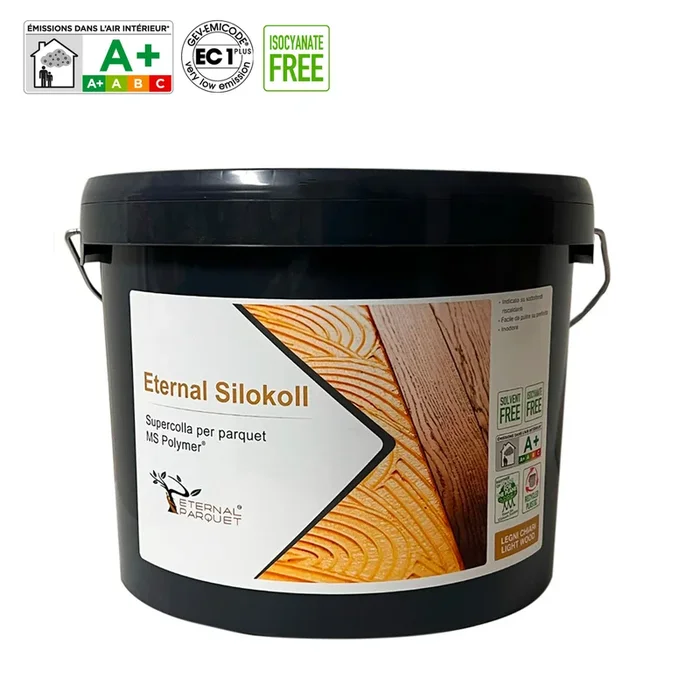ETERNAL SILOKOLL 15kg – Colla SILANICA monocomponente per tutti i parquet, sottofondi riscaldati, bioedilizia. di ETERNAL PARQUET