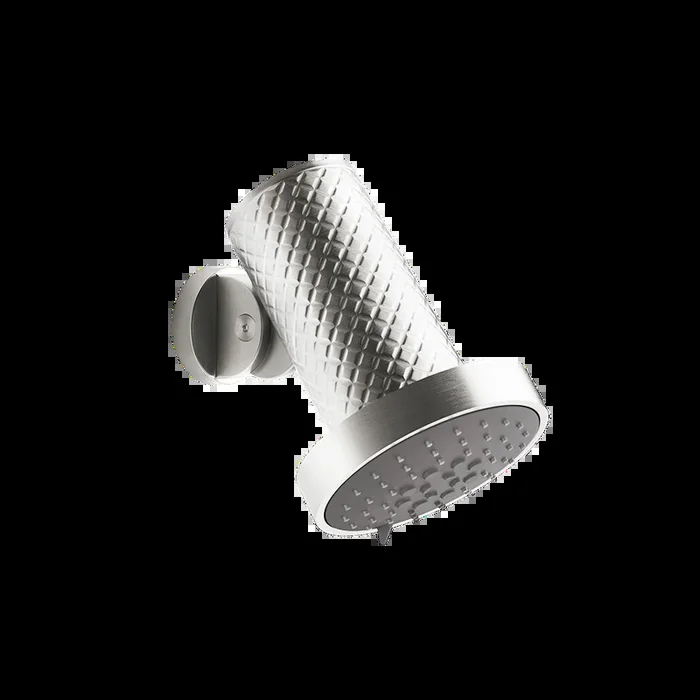Gessi 57251 Soffione a parete pioggia massaggio spray steel brushed intreccio