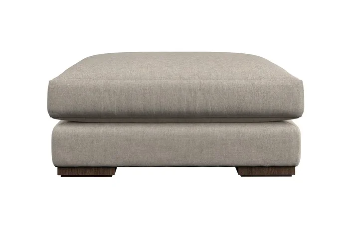 Guddu Big Footstool – Brera Linen Natural