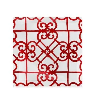 Hermès Balcon du Guadalquivir Set 2 Piatti quadri cm 27