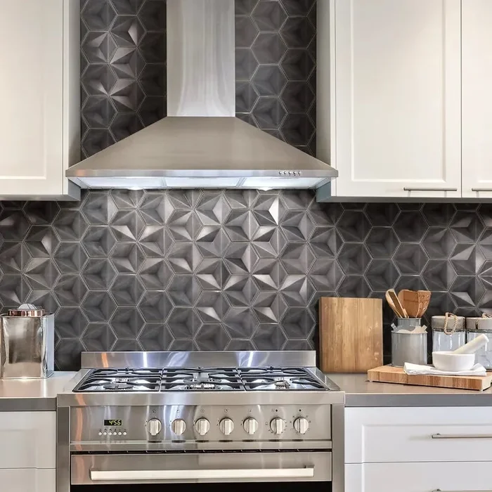 Karma Hexagon Grigio – Rivestimento Ceramico Esagonale Lucido 15×17