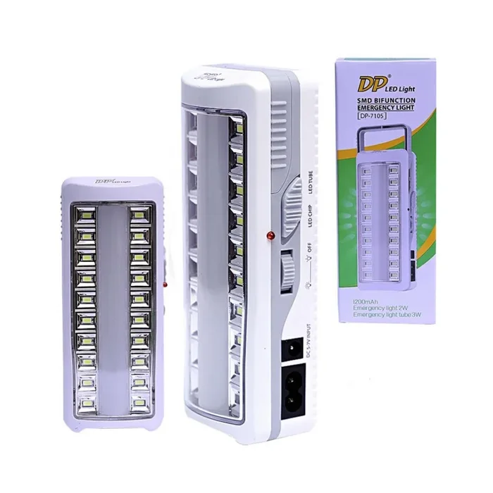 LAMPADA DI EMERGENZA 20 LED SMD CON NEON RICARICABILE PER CASA AUTO CAMPER 7105