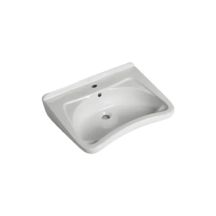 Lavabo Sospeso 65×51,5 Cm Bianco Lucido