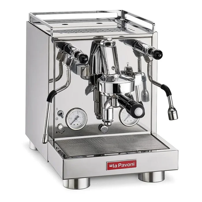 Macchina da caffè a leva CELLINI EVOLUZIONE, semiprofessionale, argento, La Pavoni