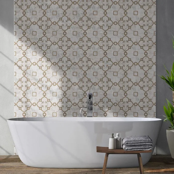 Marble & Wood Decoro 2 – Gres Porcellanato 25×25