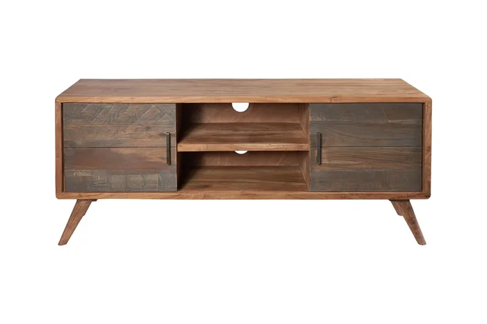 Menphis – porta tv con referable sportelli in legno