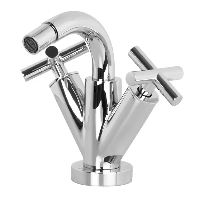 Miscelatore Bidet Doppia Manopola Con Scarico Fima Frattini “Maxima ” Cromo Lucido