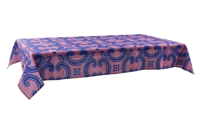 MONTEROSSO – TOVAGLIA STAMPO DECORO BLU, ROSSO 150X240 C/6TOVAGL