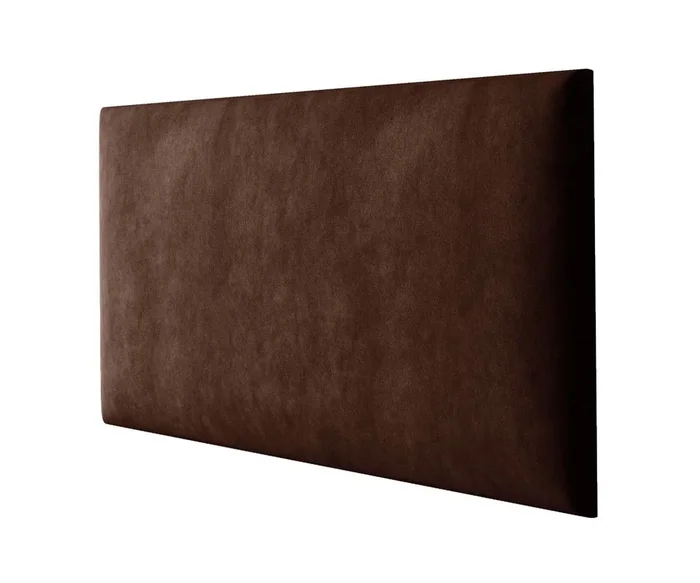 Pannelli per tappezzeria, set di 10, colore: marrone scuro, rivestimento: velluto, dimensioni: 60 x 30 cm