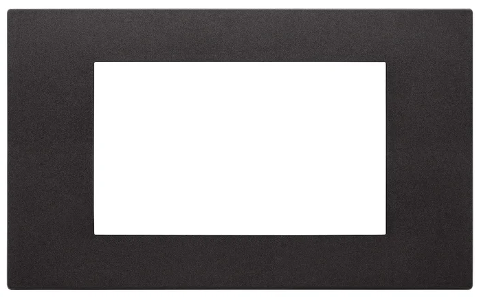 PLACCA 4 MODULI NERO VIMAR LINEA 30654.02
