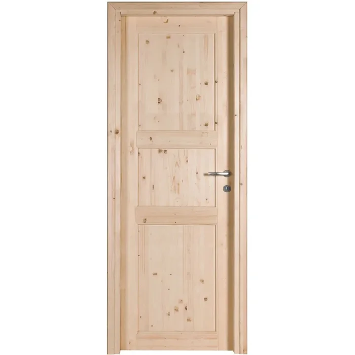 PORTA IN LEGNO DI ABETE GREZZO BATTENTE – 210 x 60 – REVERSIBILE