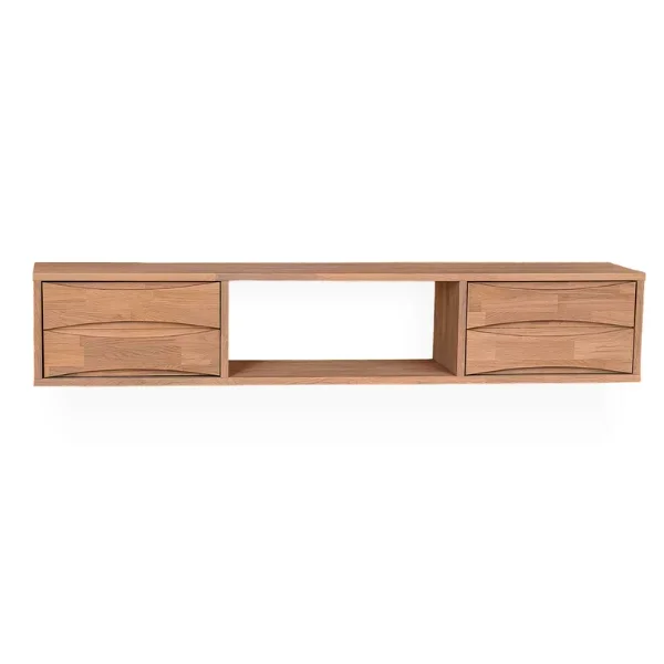Porta TV galleggiante in rovere MALMO | VESKOR