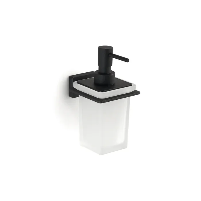 Portadispenser a Parete Gedy “Atena ” Nero Opaco