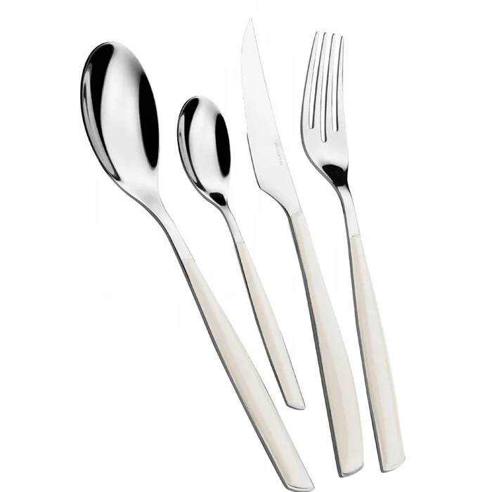 Posate da tavola in acciaio set 24pz linea “Glamour”