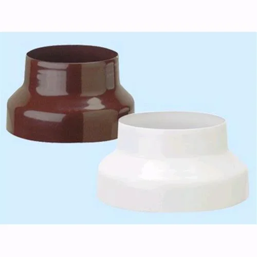 Riduzione Per Tubi Stufa In Acciaio Porcellanato Colore Bianco Ø 13-12cm 1pz