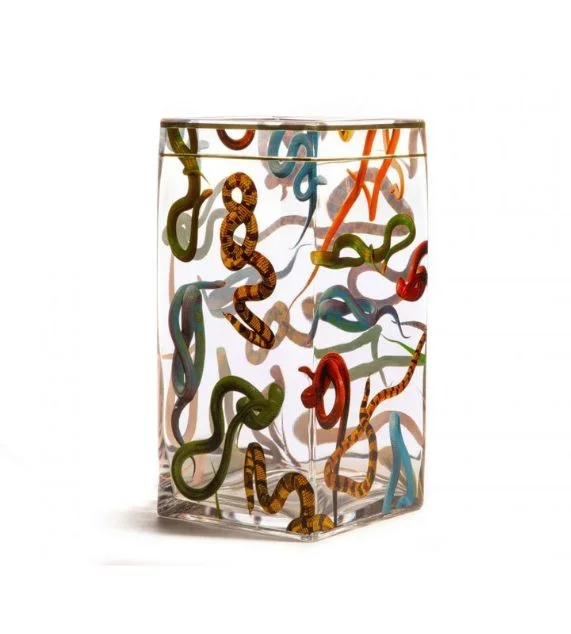 Seletti Toiletpaper Home Vaso Vetro Cm 15×15 H.30