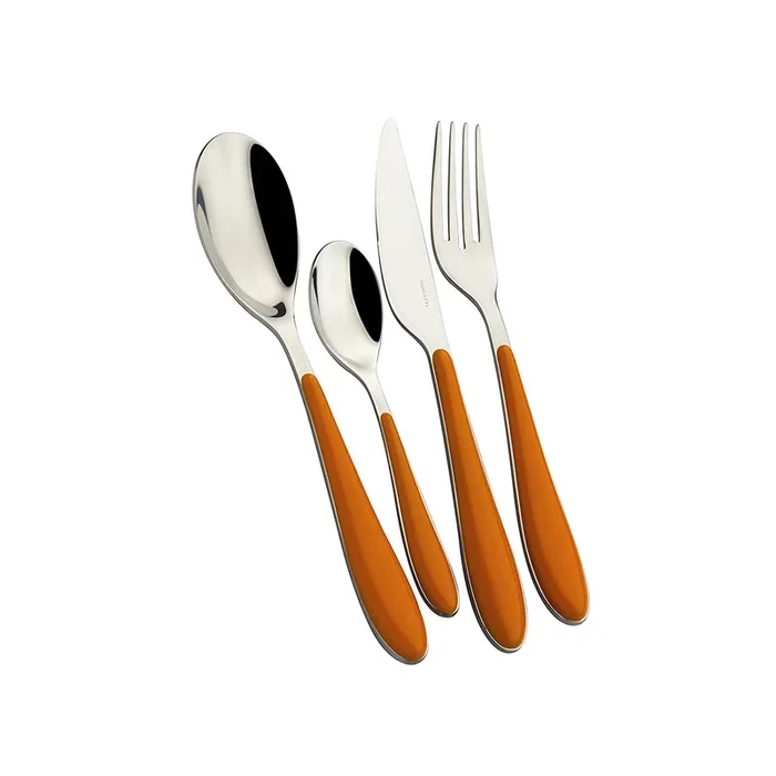 Set 24 Posate In Acciaio 18/10 Gioia Orange