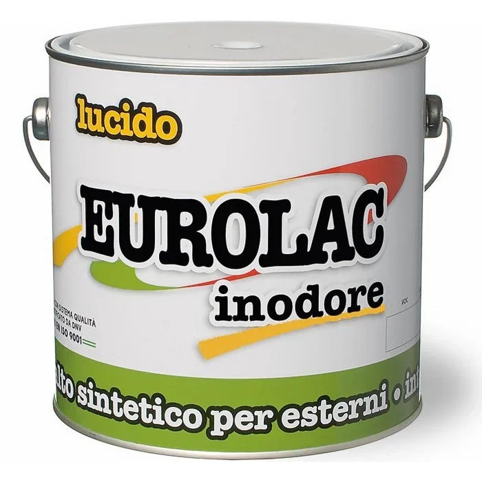Smalto Sintetico Lucido Inodore Eurolac Laiv colore Grigio Scuro 0,750 Lt.