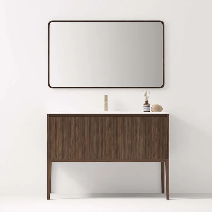 Specchio con Cornice 120 Rovere Scuro – Pace