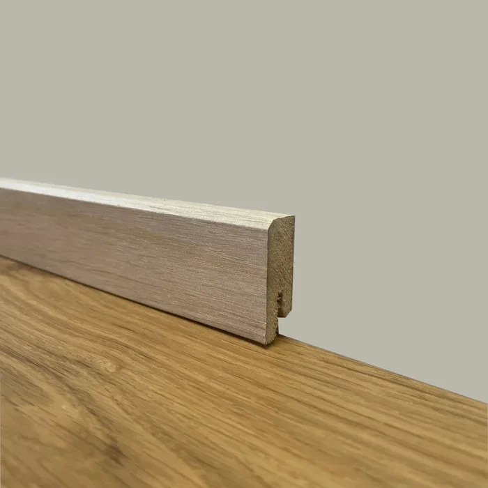 *SUPER PROMO* BATTISCOPA ZOCCOLINO SQUADRATO BASSO in FIBRA DI LEGNO 40X15 SBIANCATO (prezzo al metro)