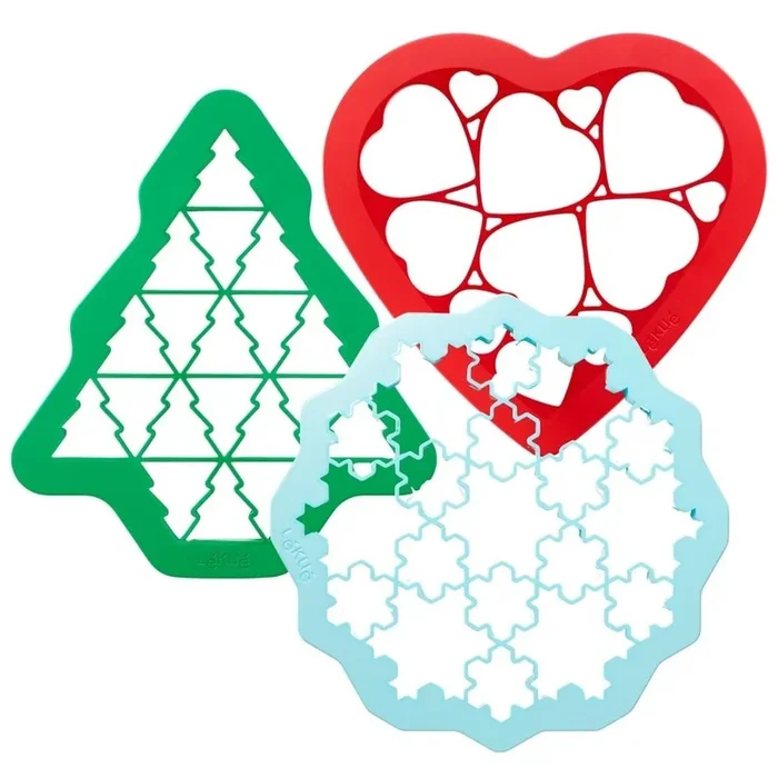 Tagliabiscotti, set di 3 pz, Lékué