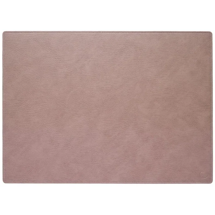 Tappetino da scrivania SQUARE BULL 44 x 64 cm, caldo grigio / bianco, pelle, LIND DNA