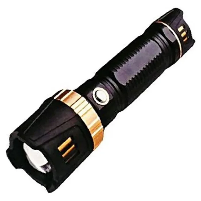 TORCIA LED ELETTRICA RICARICABILE ALTA POTENZA MARTELLETTO ROMPI VETRO AUTO CASA