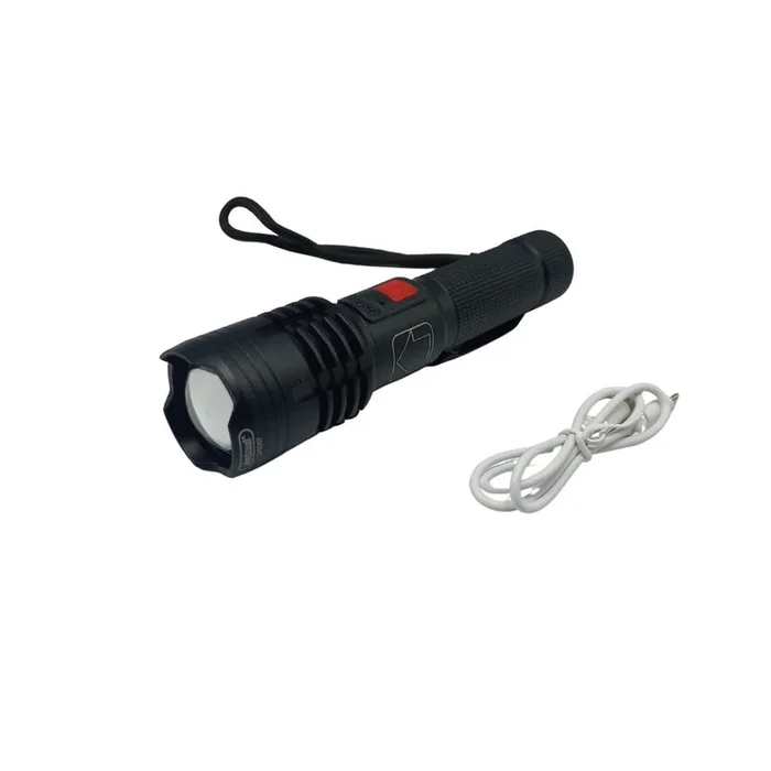 TORCIA LED USB RICARICABILE 30 WATT POTENTE GAMMA 300M DESIGN ELEGANTE Q-SD07